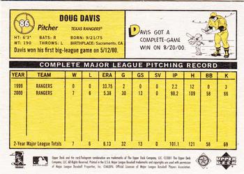 2001 Upper Deck Vintage #86 Doug Davis Back