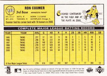 2001 Upper Deck Vintage #133 Ron Coomer Back