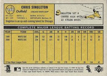 2001 Upper Deck Vintage #146 Chris Singleton Back