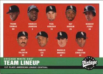 2001 Upper Deck Vintage #147 Chicago White Sox Front