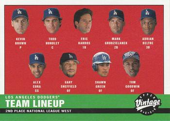 2001 Upper Deck Vintage #241 Los Angeles Dodgers Front