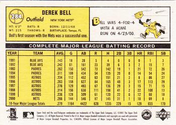 2001 Upper Deck Vintage #284 Derek Bell Back