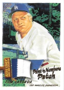 2003 Topps Gallery Hall of Fame - Paint by Number Patch Relics #PN-TL Tommy Lasorda Front