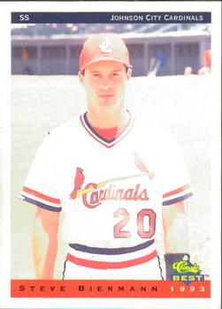 1993 Classic Best Johnson City Cardinals #4 Steve Biermann Front