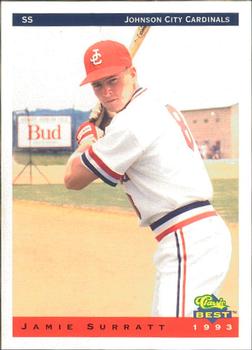 1993 Classic Best Johnson City Cardinals #24 Jamie Surratt Front