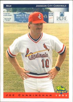 1993 Classic Best Johnson City Cardinals #30 Joe Cunningham Front