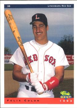 1993 Classic Best Lynchburg Red Sox #6 Felix Colon Front