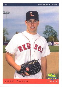 1993 Classic Best Lynchburg Red Sox #9 Jeff Faino Front