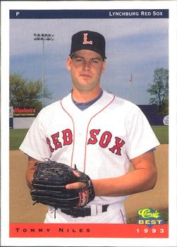 1993 Classic Best Lynchburg Red Sox #21 Tommy Niles Front