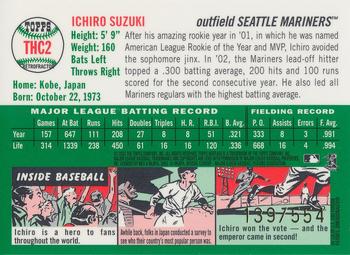 2003 Topps Heritage - Chrome Refractors #THC2 Ichiro Suzuki Back