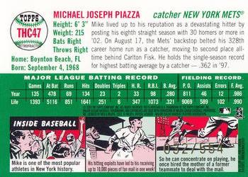 2003 Topps Heritage - Chrome Refractors #THC47 Mike Piazza Back