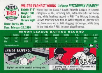 2003 Topps Heritage - Chrome Refractors #THC57 Walter Young Back