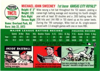 2003 Topps Heritage - Chrome Refractors #THC71 Mike Sweeney Back