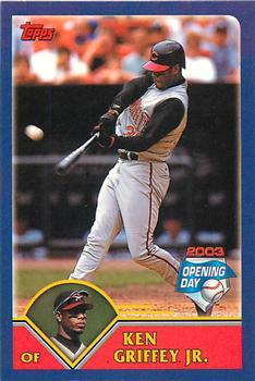2003 Topps Opening Day - Mini Stickers #NNO Ken Griffey Jr. Front