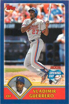 2003 Topps Opening Day - Mini Stickers #NNO Vladimir Guerrero Front