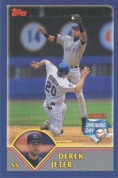 2003 Topps Opening Day - Mini Stickers #NNO Derek Jeter Front