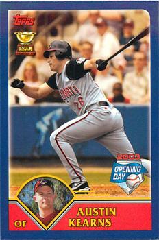 2003 Topps Opening Day - Mini Stickers #NNO Austin Kearns Front