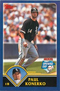 2003 Topps Opening Day - Mini Stickers #NNO Paul Konerko Front
