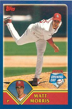 2003 Topps Opening Day - Mini Stickers #NNO Matt Morris Front