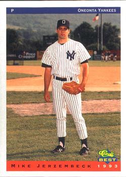 1993 Classic Best Oneonta Yankees #9 Mike Jerzembeck Front