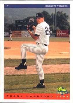 1993 Classic Best Oneonta Yankees #12 Frank Lankford Front