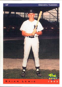 1993 Classic Best Oneonta Yankees #14 Brian Lewis Front