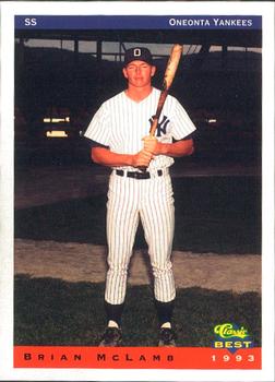1993 Classic Best Oneonta Yankees #15 Brian McLamb Front