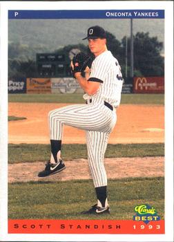 1993 Classic Best Oneonta Yankees #20 Scott Standish Front