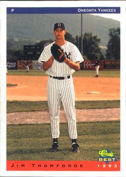 1993 Classic Best Oneonta Yankees #21 Jim Thomforde Front