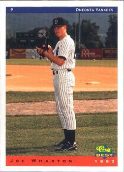 1993 Classic Best Oneonta Yankees #24 Joe Wharton Front