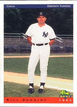 1993 Classic Best Oneonta Yankees #28 Bill Schmidt Front