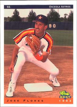 1993 Classic Best Osceola Astros #10 Jose Flores Front