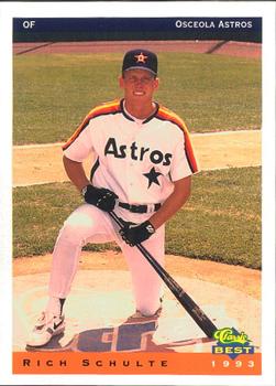 1993 Classic Best Osceola Astros #19 Rich Schulte Front