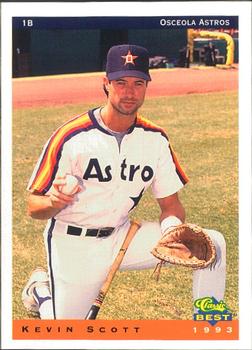 1993 Classic Best Osceola Astros #20 Kevin Scott Front