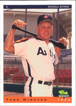 1993 Classic Best Osceola Astros #25 Todd Winston Front