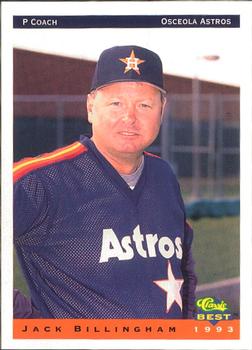 1993 Classic Best Osceola Astros #28 Jack Billingham Front