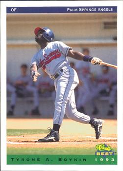 1993 Classic Best Palm Springs Angels #3 Tyrone A. Boykin Front
