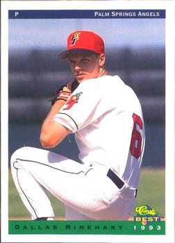 1993 Classic Best Palm Springs Angels #19 Dallas Rinehart Front