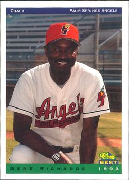 1993 Classic Best Palm Springs Angels #27 Gene Richards Front