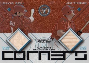 2003 Topps Pristine - Corners Relics #PC-BT David Bell / Jim Thome Front