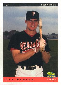 1993 Classic Best Peoria Chiefs #12 Dan Madsen Front