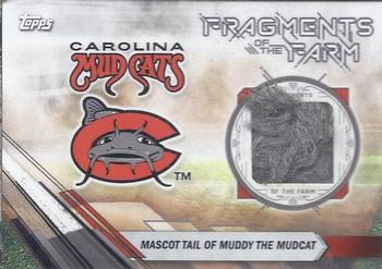 2017 Topps Pro Debut - Fragments of the Farm Relics #FOTF-CM Mascot Tail of Muddy the Mudcat Front