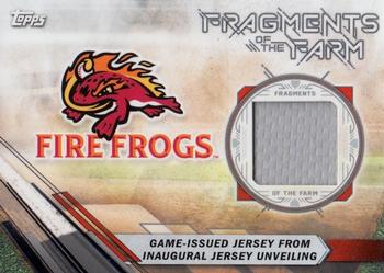 2017 Topps Pro Debut - Fragments of the Farm Relics #FOTF-FF Game-Issued Jersey from Inaugural Jersey Unveiling Front