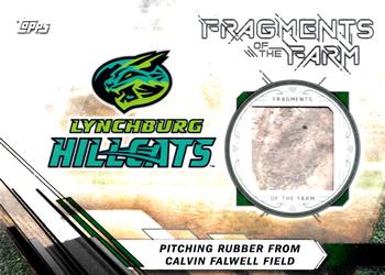 2017 Topps Pro Debut - Fragments of the Farm Relics #FOTF-LH Pitching Rubber from Clavin Falwell Field Front