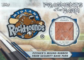 2017 Topps Pro Debut - Fragments of the Farm Relics #FOTF-MR Pitcher's Mound Rubber from Security Bank Park Front