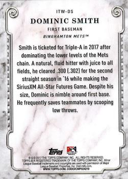 2017 Topps Pro Debut - In the Wings #ITW-DS Dominic Smith Back