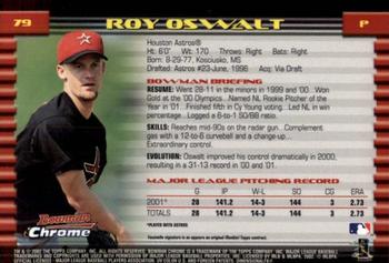2002 Bowman Chrome #79 Roy Oswalt Back
