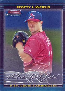2002 Bowman Chrome #127 Scotty Layfield Front