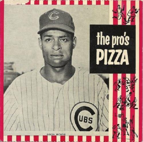 1966 Pro's Pizza Chicago Cubs #NNO Byron Browne Front
