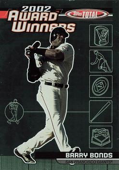 2003 Topps Total - Award Winners #AW6 Barry Bonds Front